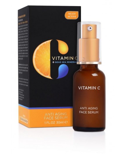 "EDOM" VITAMIN C balinošs pretgrumbu serums sejai, 30 ml